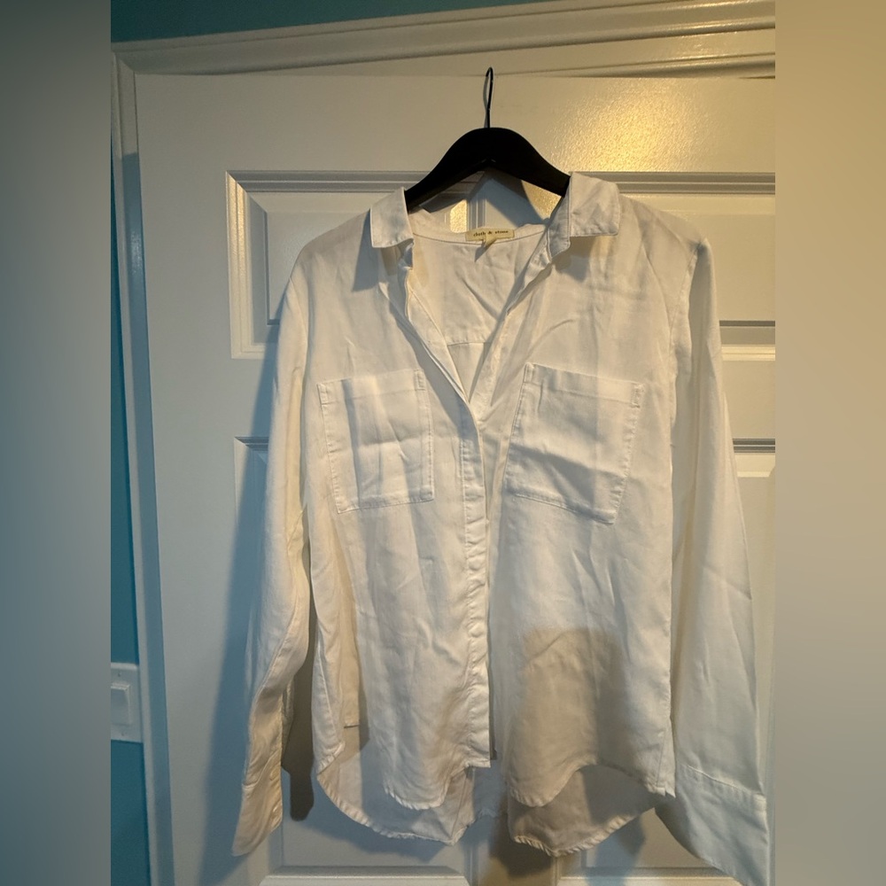 Cloth & Stone white Tunic shirt